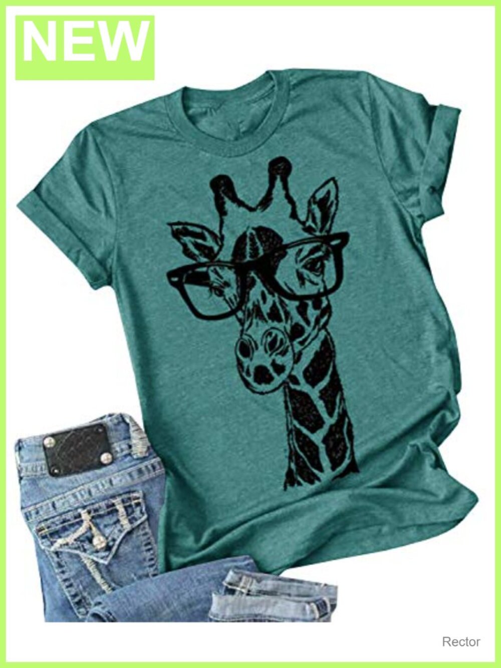 Womens Graphic T Shirt Giraffe Short Sleeve Crew Neck Tee Summer Casual